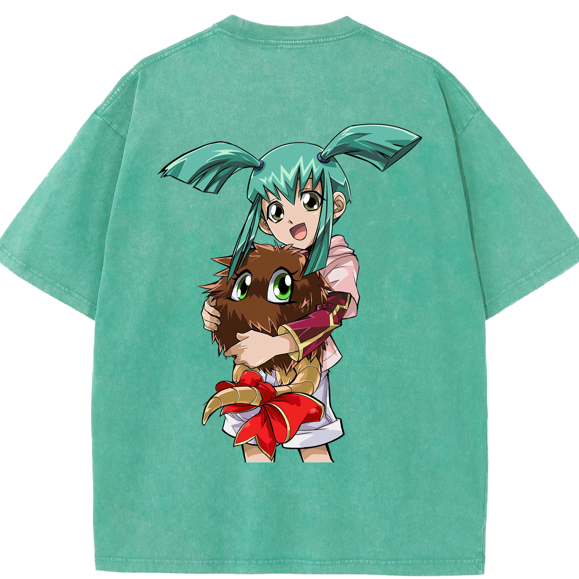 （画像用） 遊☆戯☆王 Yu-Gi-Oh! 綿100% ヴィンテージ風 半袖Tシャツ（背面プリント）